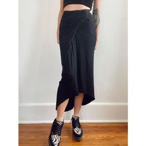 AllSaints faux wrap skirt